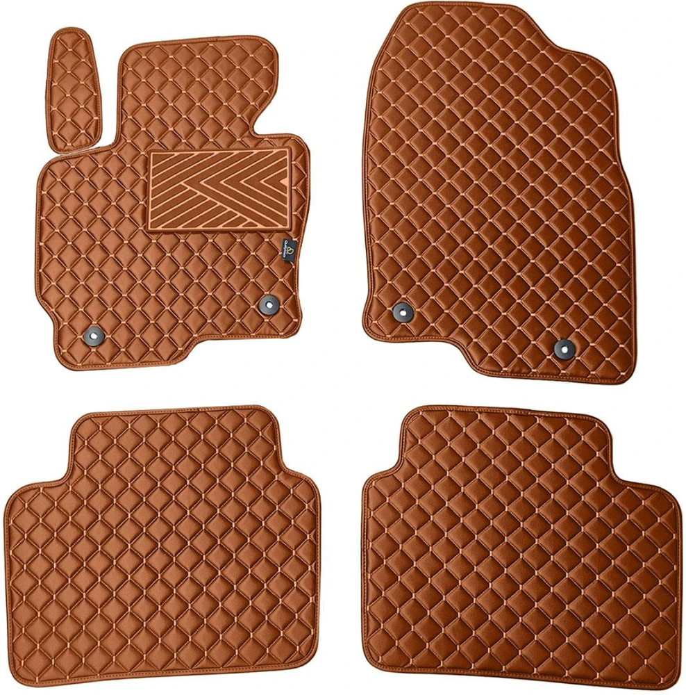 Eko odos kilimėliai QuiltyMats MAZDA CX-5 2012-2016m. (Ruda / rudos siūlės)