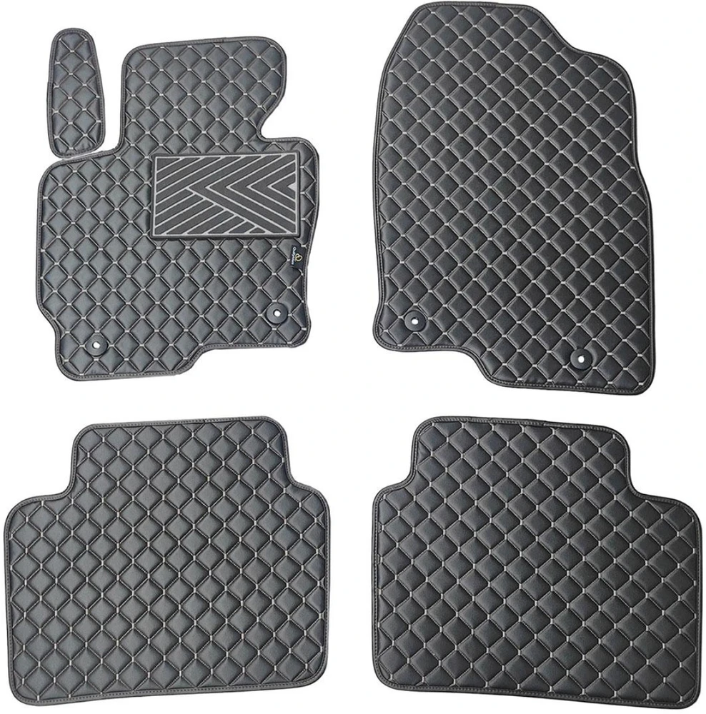 Eko odos kilimėliai QuiltyMats MAZDA CX-5 2012-2016m. (Juoda / pilkos siūlės)