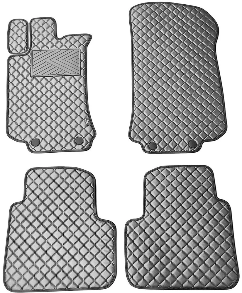 Eko odos kilimėliai QuiltyMats MERCEDES-BENZ R-class W251 2005-2015m. (Pilka / pilkos siūlės)