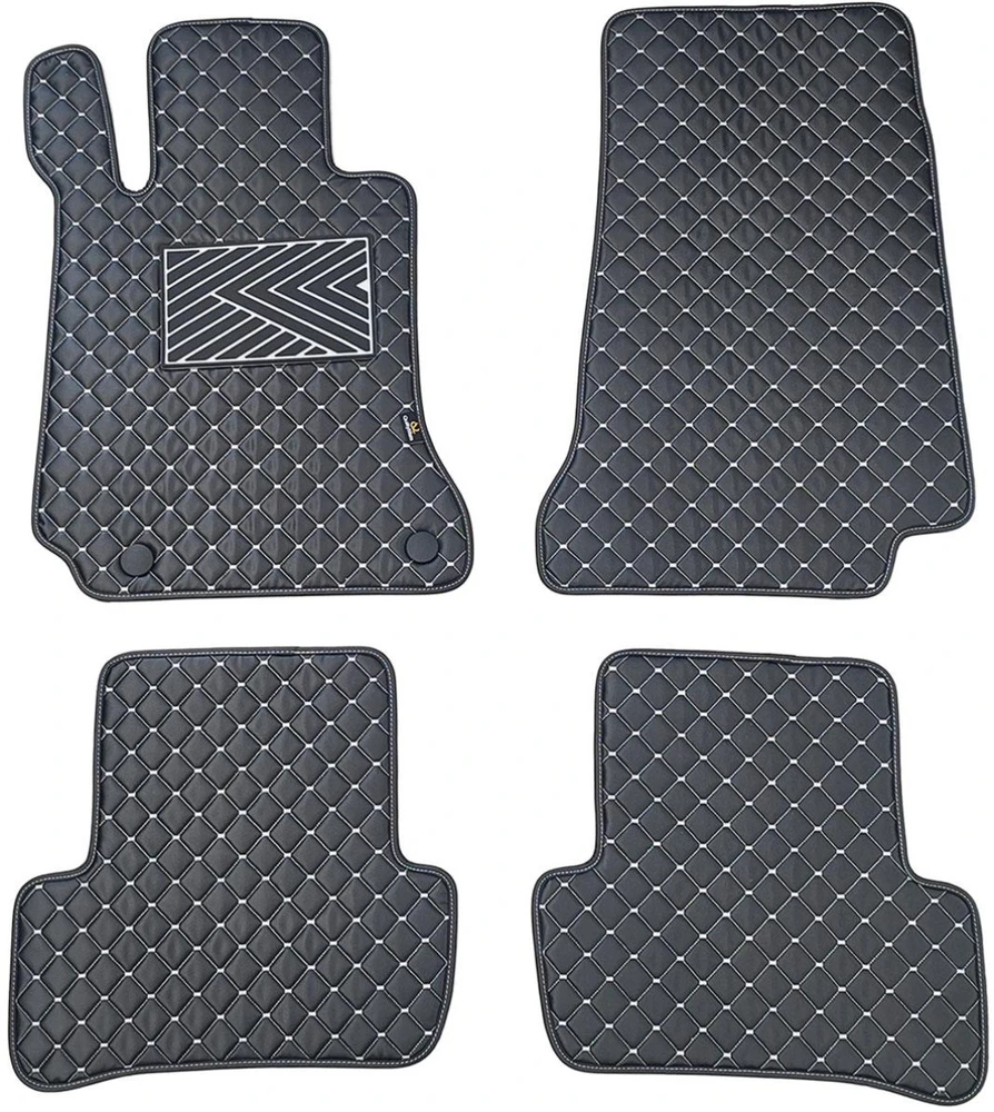 Eko odos kilimėliai QuiltyMats MERCEDES-BENZ C-class W205 2014-2021m. (Juoda / pilkos siūlės)