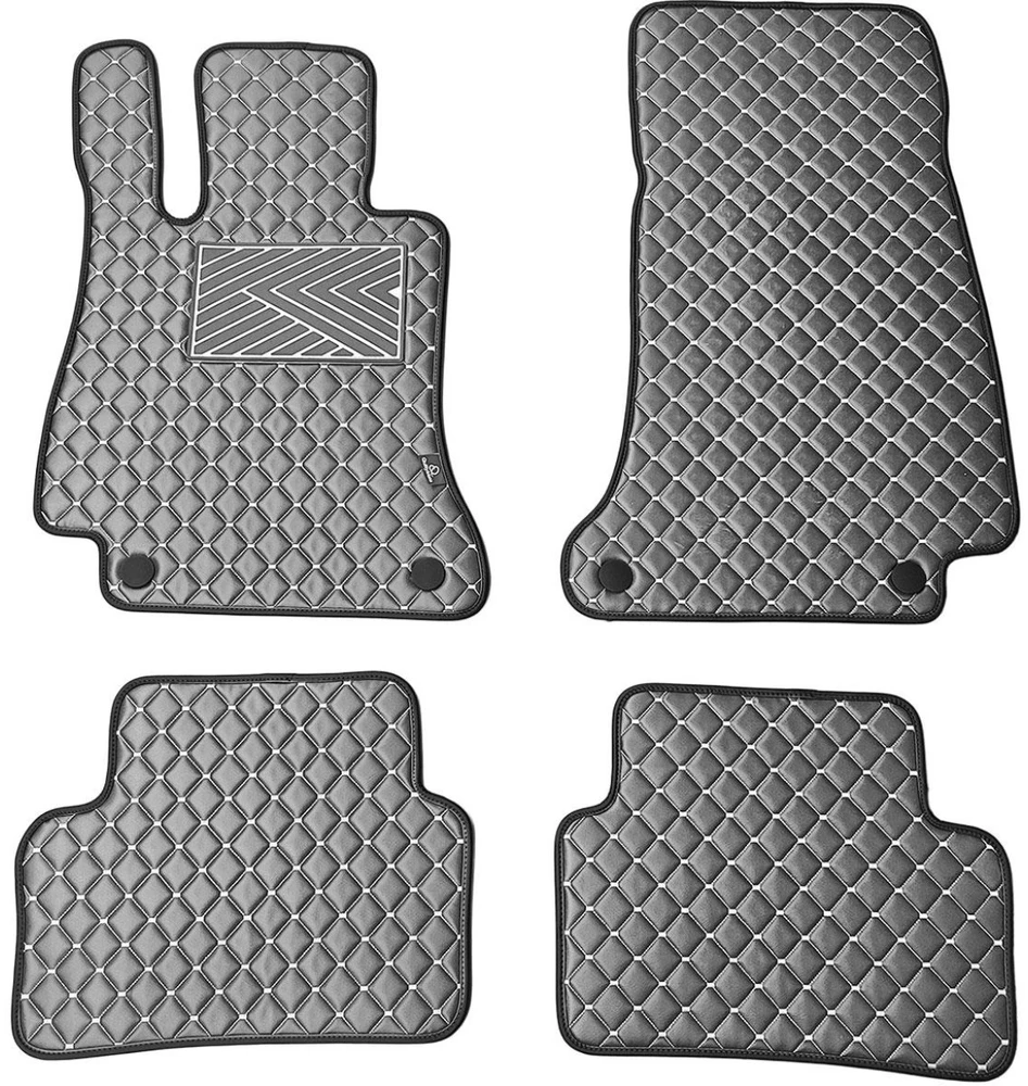 Eko odos kilimėliai QuiltyMats MERCEDES-BENZ E-class W213 2016-2023m. (Pilka / pilkos siūlės)