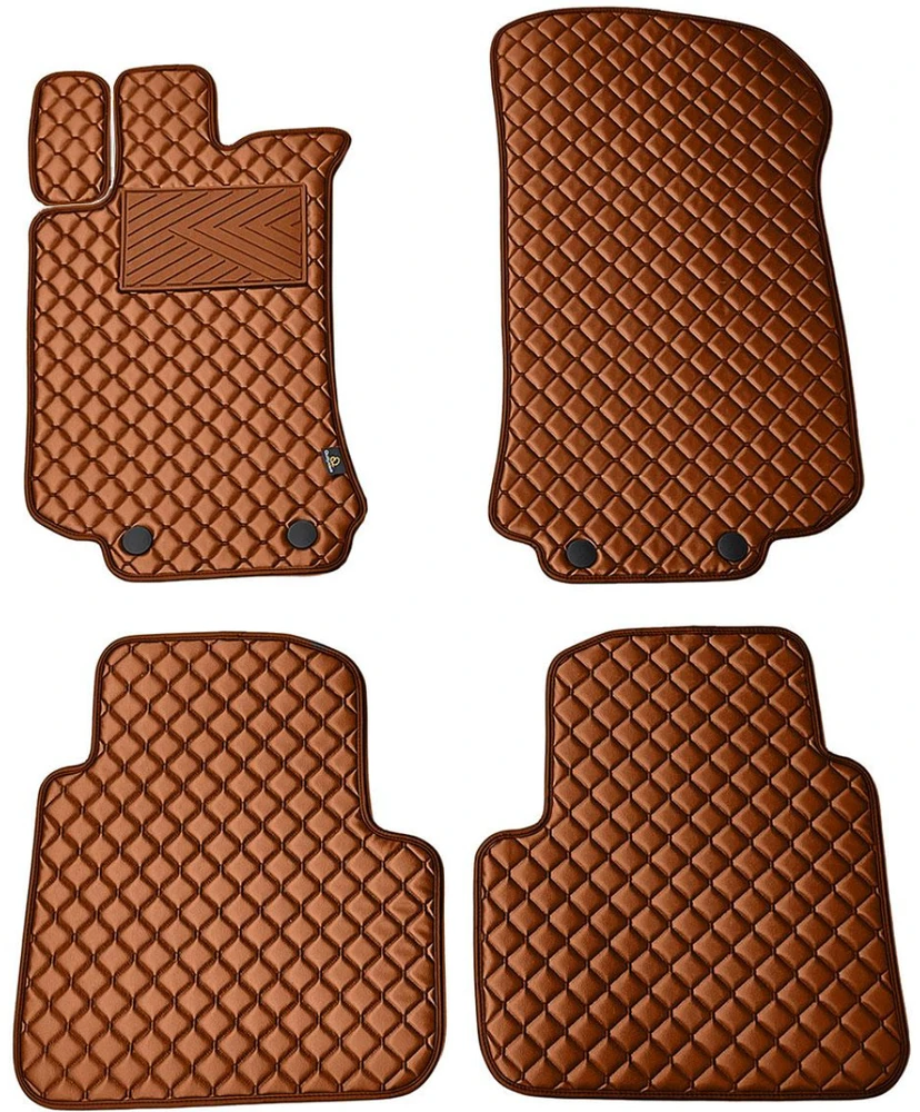 Eko odos kilimėliai QuiltyMats MERCEDES-BENZ R-class W251 2005-2015m. (Ruda / rudos siūlės)