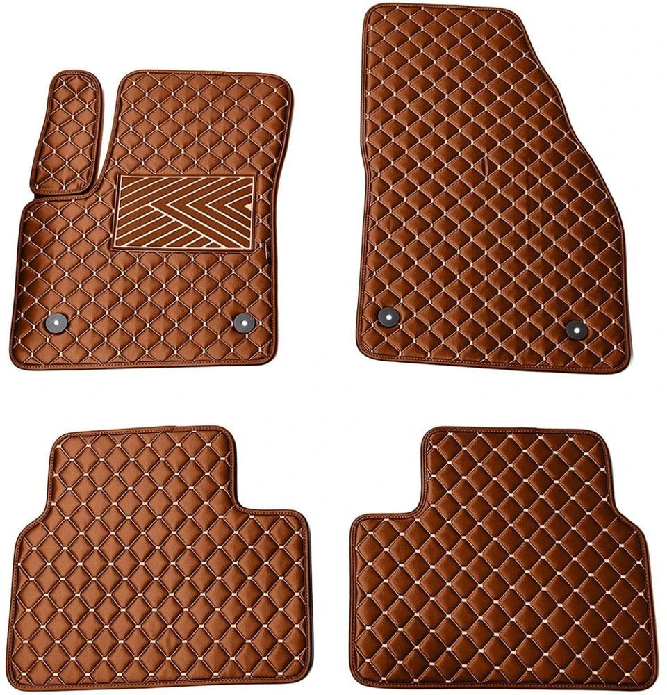 Eko odos kilimėliai QuiltyMats OPEL MERIVA 2010-2017m. (B) (Ruda / rudos siūlės)