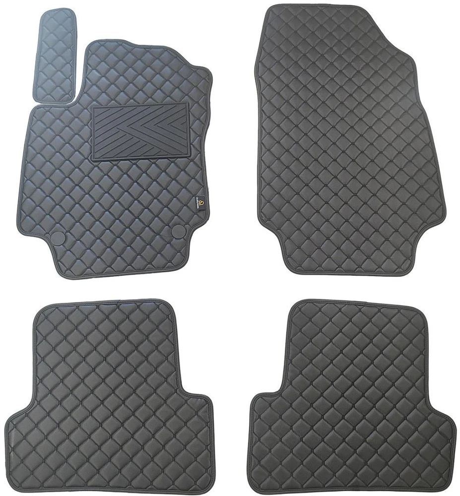 Eko odos kilimėliai QuiltyMats RENAULT CAPTUR 2013-2018m. (Juoda / juodos siūlės)