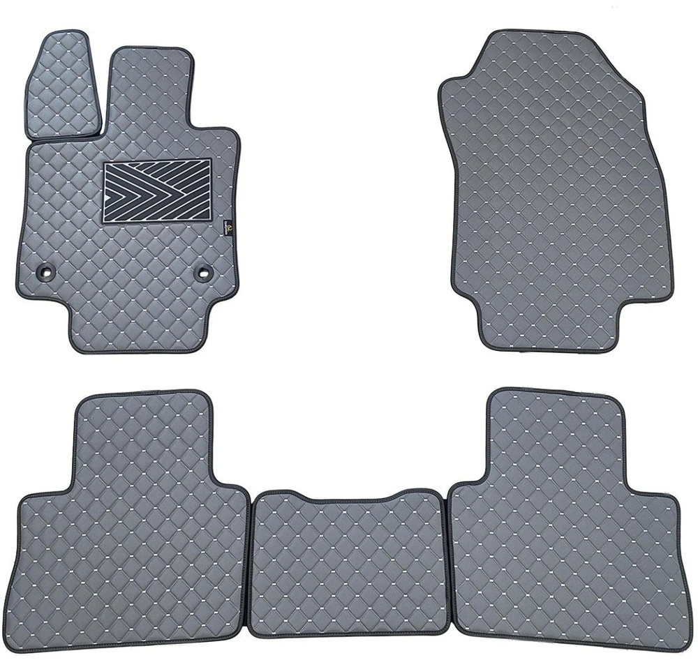 Eko odos kilimėliai QuiltyMats TOYOTA RAV-4 2018-2025m. (Hibridas) (Pilka / pilkos siūlės)
