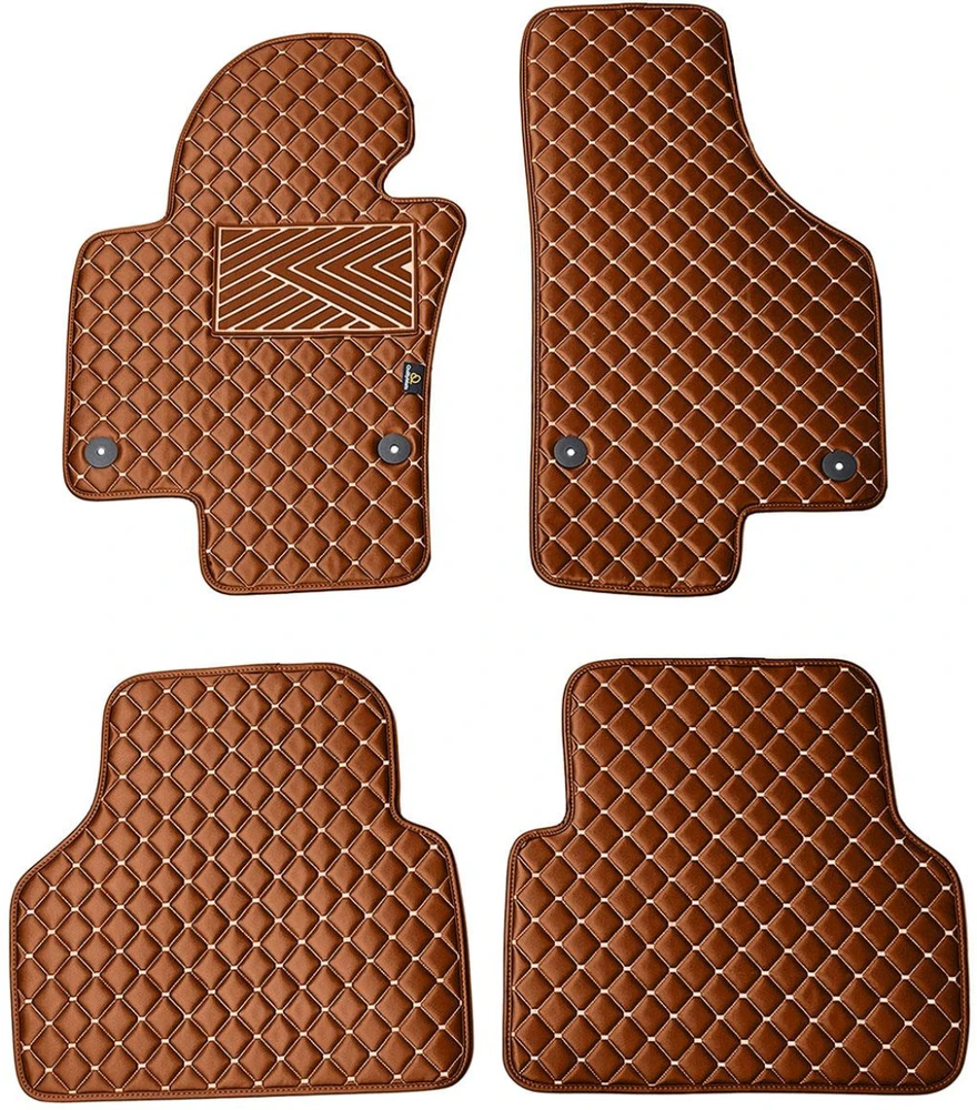Eko odos kilimėliai QuiltyMats VOLKSWAGEN TIGUAN 2007-2016m. (Ruda / rudos siūlės)