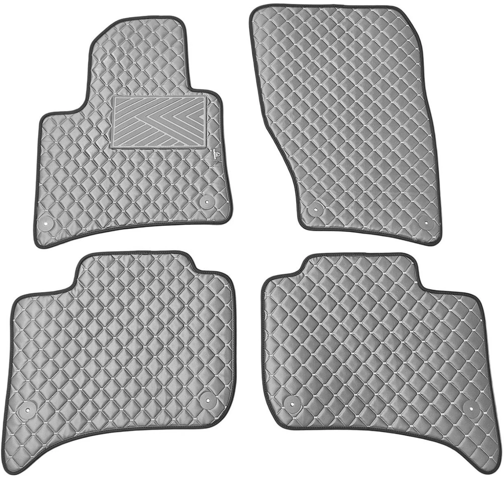 Eko odos kilimėliai QuiltyMats VOLKSWAGEN TOUAREG 2010-2018m. (Pilka / pilkos siūlės)