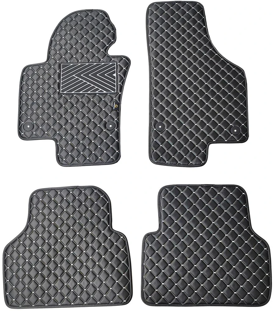 Eko odos kilimėliai QuiltyMats VOLKSWAGEN TIGUAN 2007-2016m. (Juoda / pilkos siūlės)