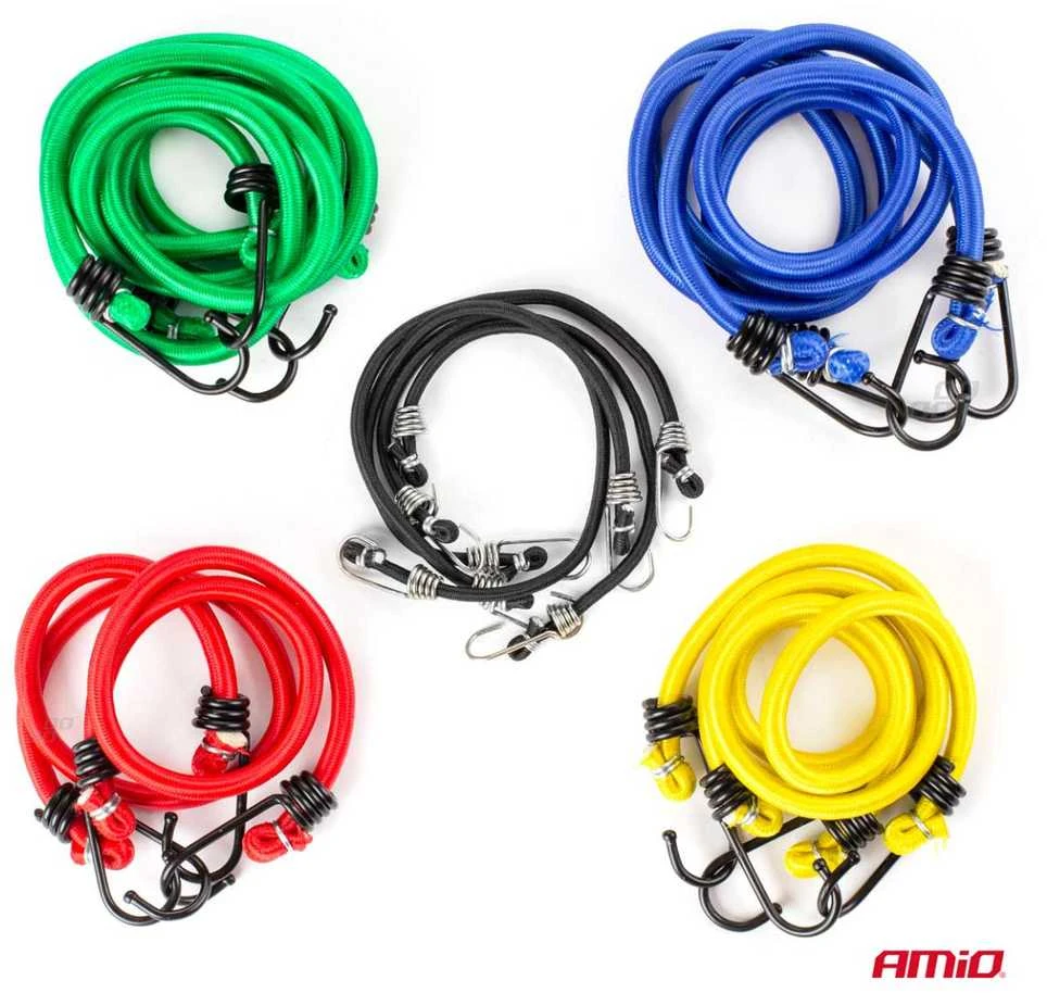 Amio ELASTINGŲ VIRVIŲ RINKINYS 12VNT 90CM BSTRAP-11