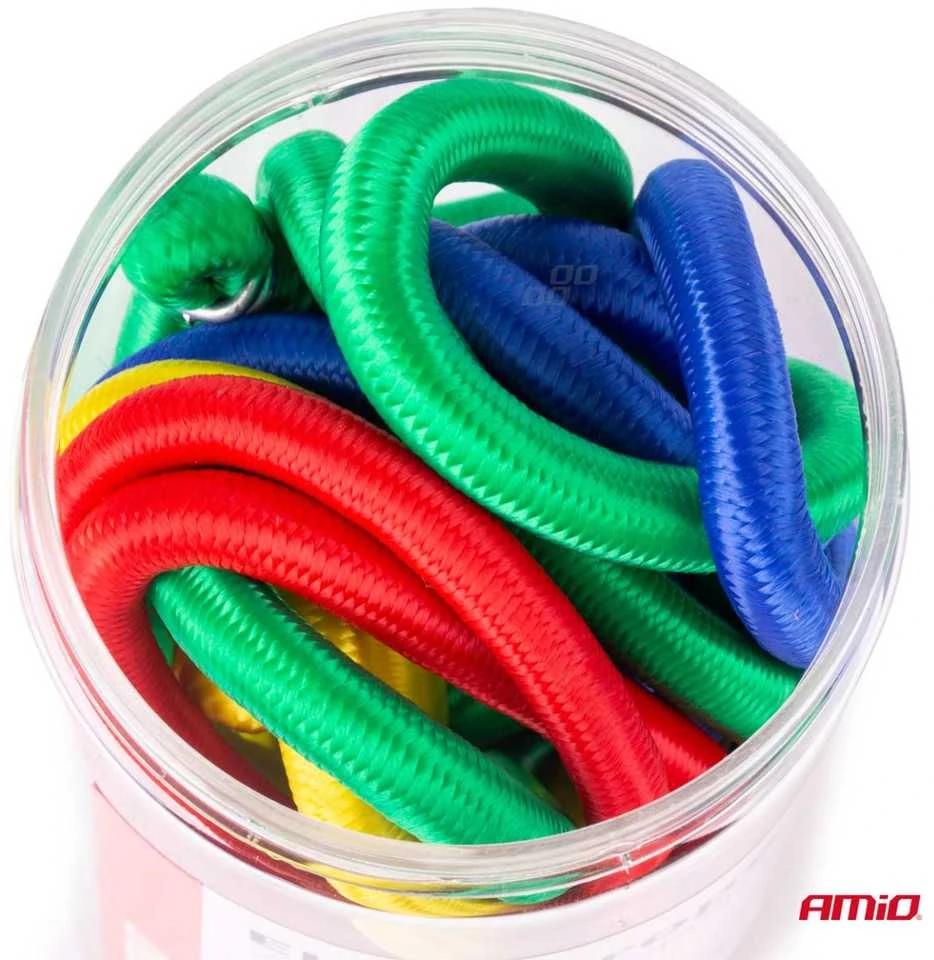 Amio ELASTINGŲ VIRVIŲ RINKINYS 12VNT 90CM BSTRAP-11