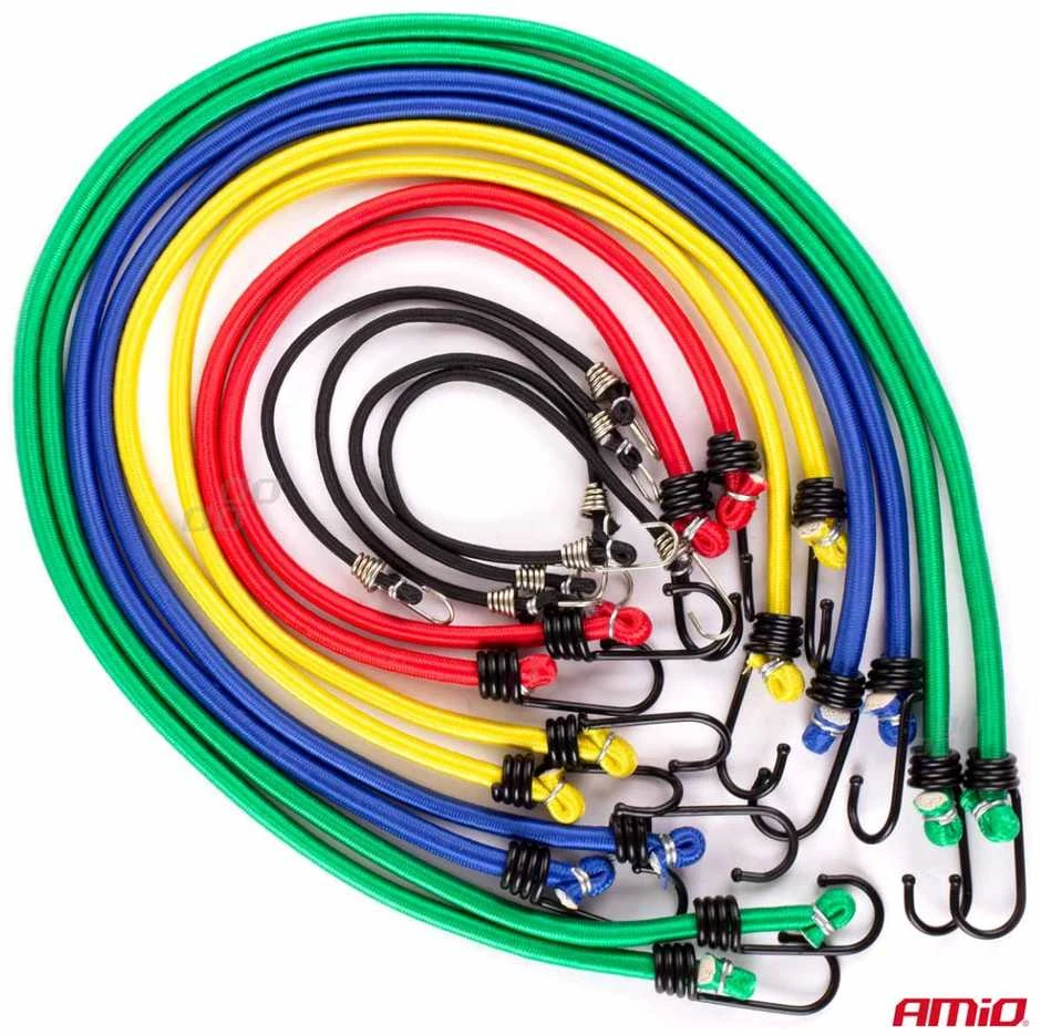 Amio ELASTINGŲ VIRVIŲ RINKINYS 12VNT 90CM BSTRAP-11