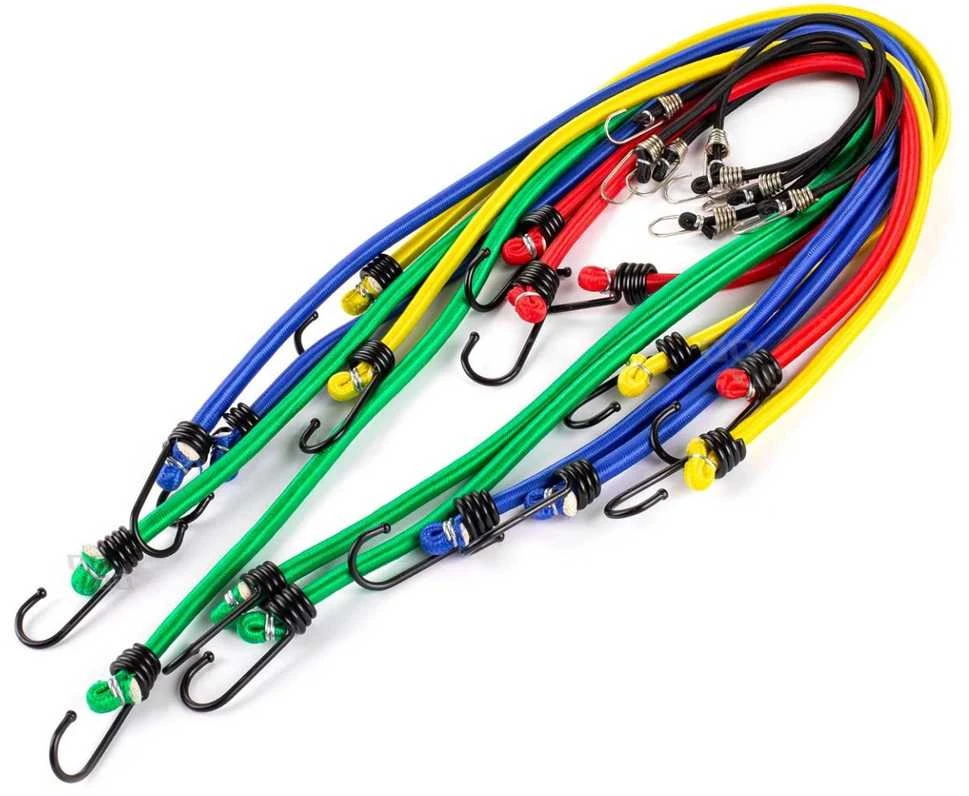 Amio ELASTINGŲ VIRVIŲ RINKINYS 12VNT 90CM BSTRAP-11