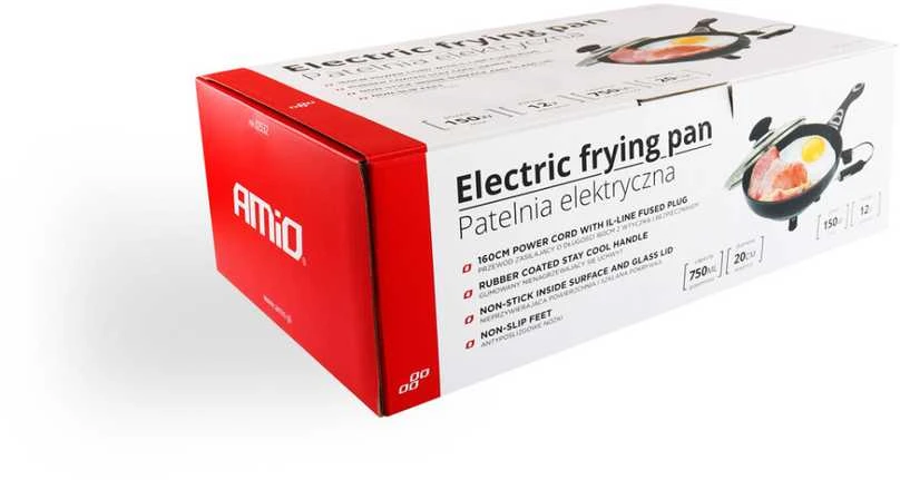 Amio Automobilinė elektrinė keptuvė 20 cm x 4 cm, 12V, 150W