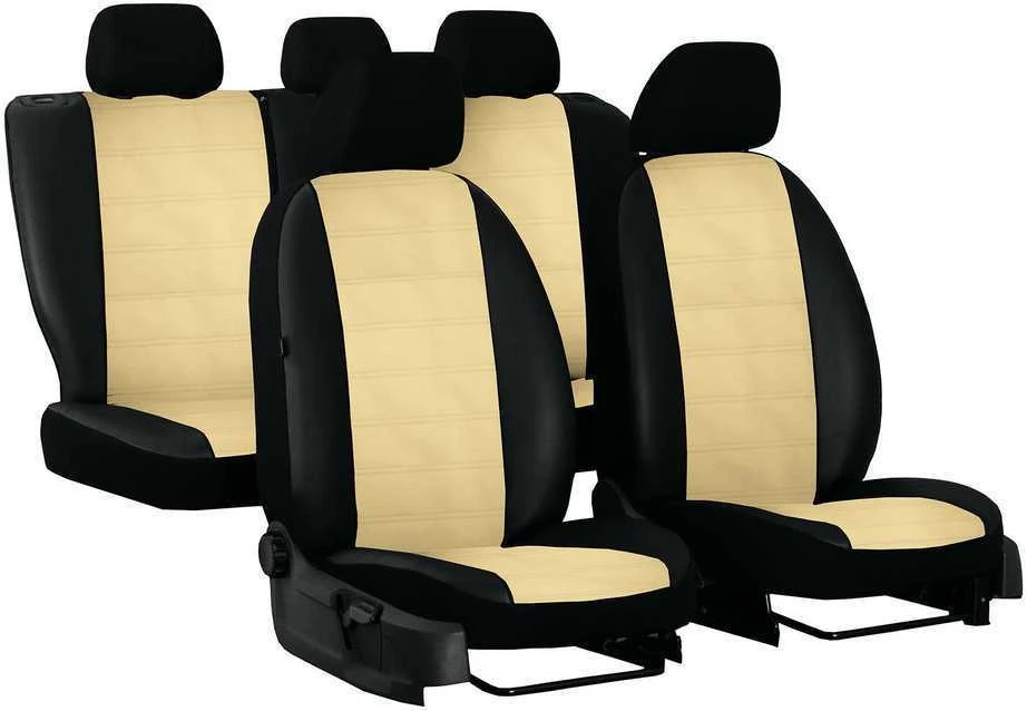 ES COMFORT sėdynių užvalkalai (eko oda) Nissan Qashqai I +2 2009-2013m. (7 vietų)