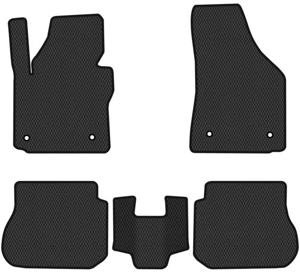 Evatech Polimeriniai EVA kilimėliai Volkswagen Caddy 5 vietų 2004-2015m.