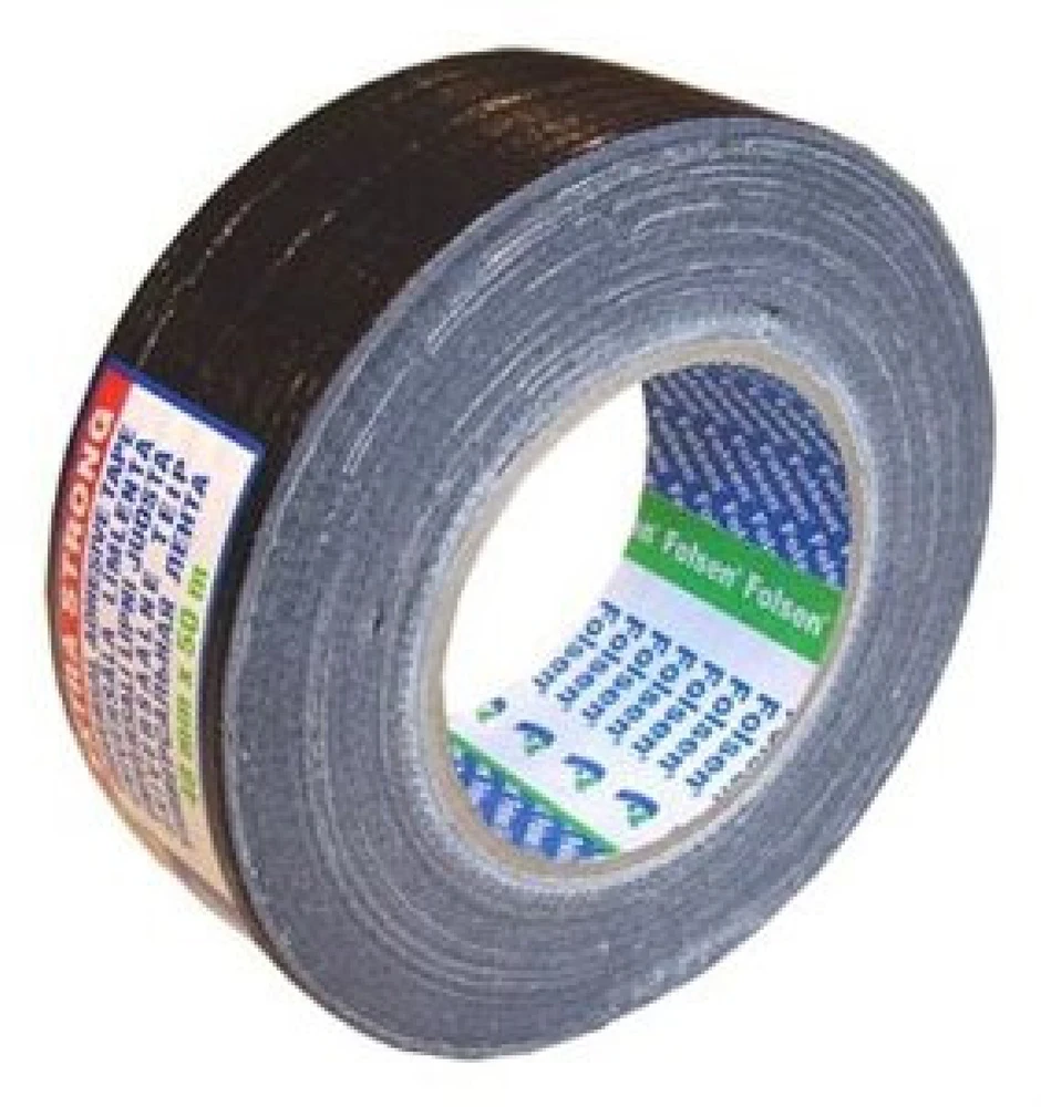 FOLSEN audinio juosta, juoda, atspari drėgmei, 48 mm x 50 m