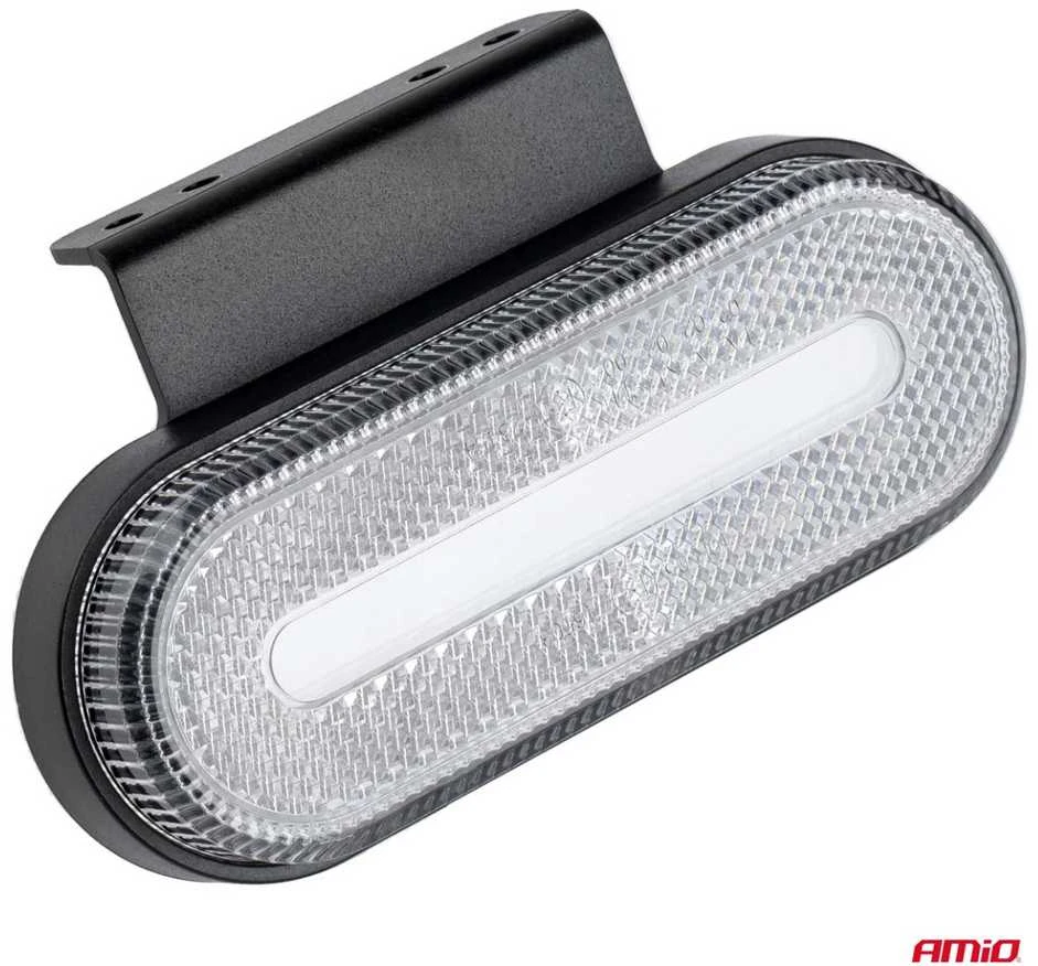 Gabaritinis LED žibintas AMiO OM-01-W ovalus, baltas