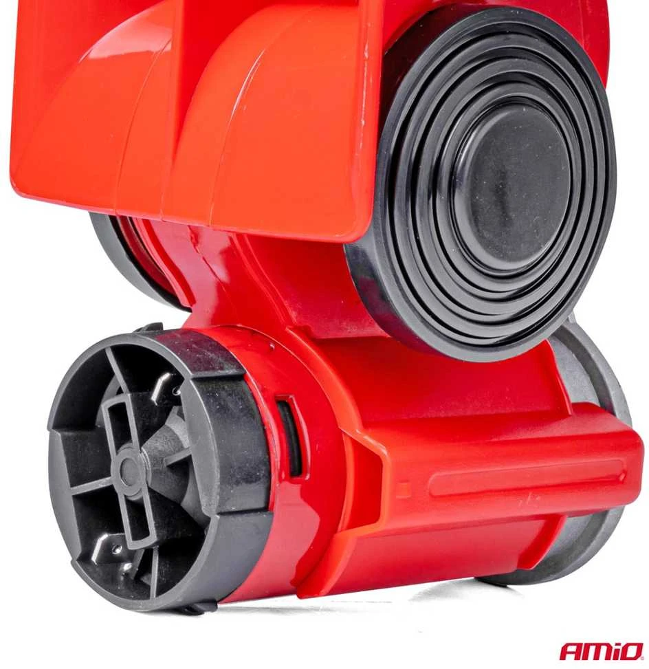Garso signalas – dvejų tonų, 118 dB, 12V, su rele, AMIO-03619