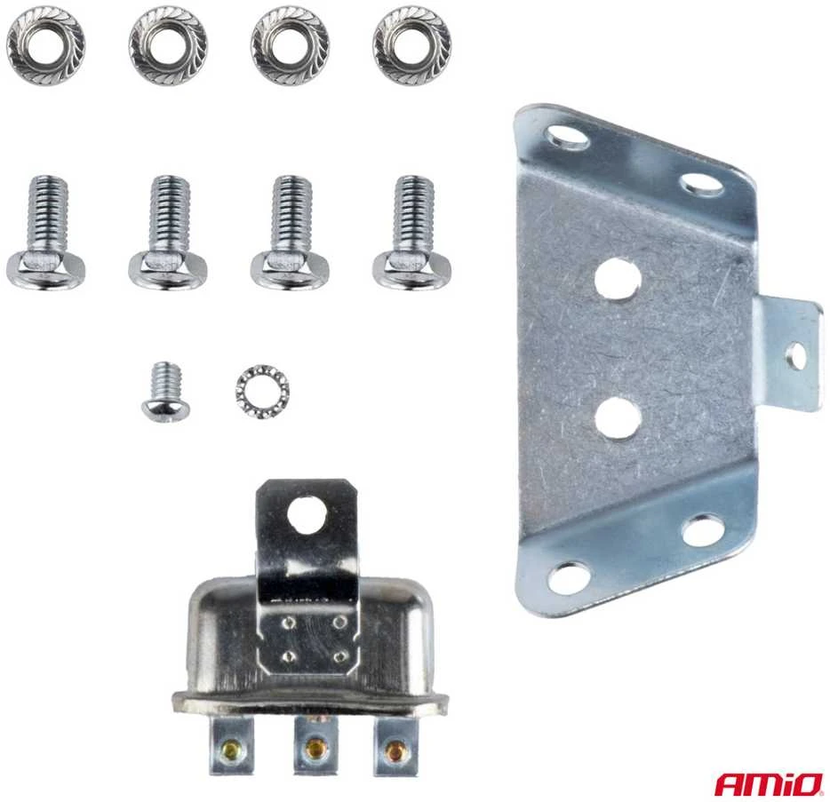 Garso signalų rinkinys – raudonas, 2 vnt., 125 mm, 110 dB, 12V, AMIO-04075