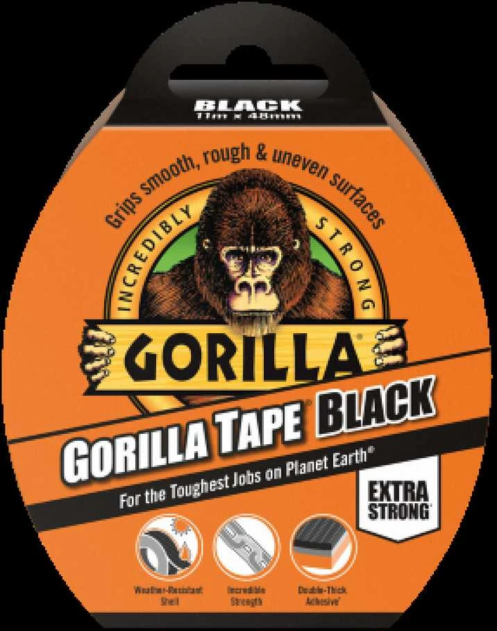 Gorilla Tape izoliacinė juosta juoda 4.77cm × 11m