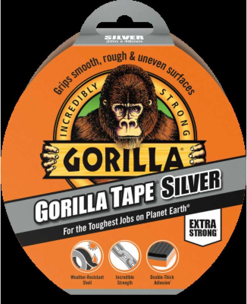 Remonto juosta Gorilla Sidabrinis, vienpusė, 32 m x 5 cm x 170