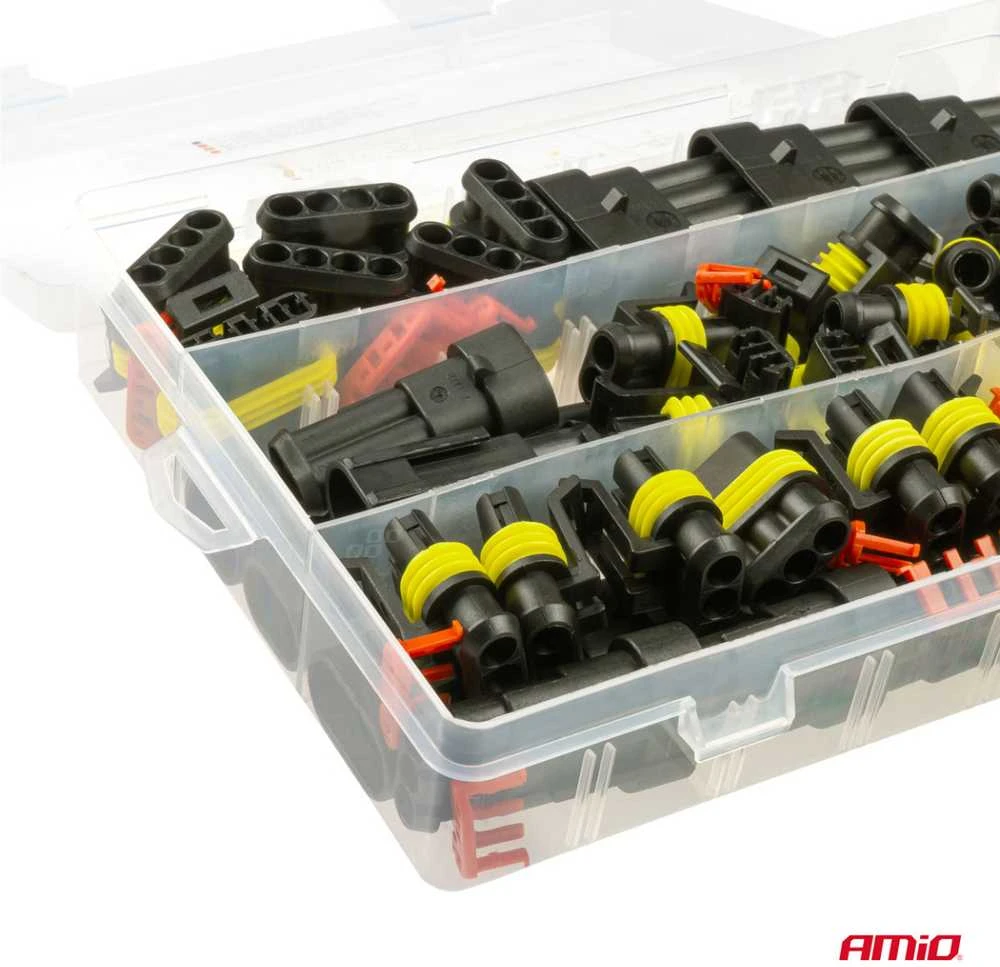 Hermetinių „Superseal“ jungčių ir kištukų komplektas 352 vnt., AMIO-03035