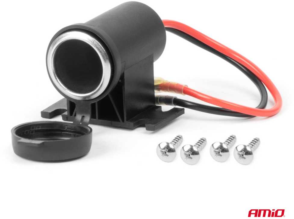 Hermetiškas automobilio maitinimo lizdas 12/24V AMIO-04129
