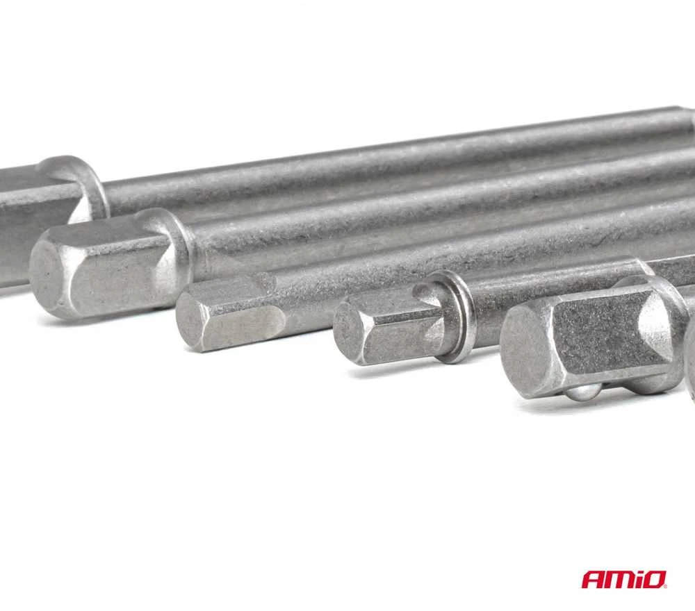 HEX galvučių adapterių rinkinys 1/4", 3/8", 1/2" AMIO-04781