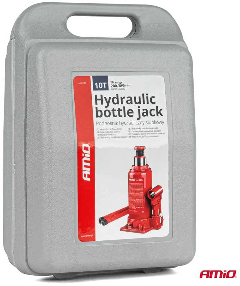 Hidraulinis stulpinis keltuvas 10 t, PVC dėžė AMIO-04184