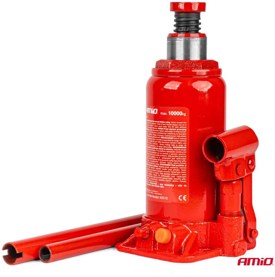 Hidraulinis stulpinis keltuvas 10 t, PVC dėžė AMIO-04184