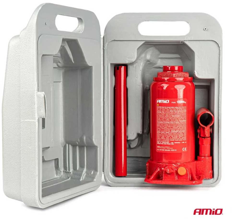Hidraulinis stulpinis keltuvas 10 t, PVC dėžė AMIO-04184