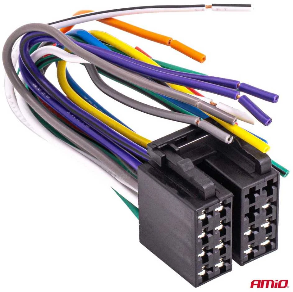 Integruota ISO CCA 13 PIN moteriška jungtis, 5A, 12V, AMIO-04441