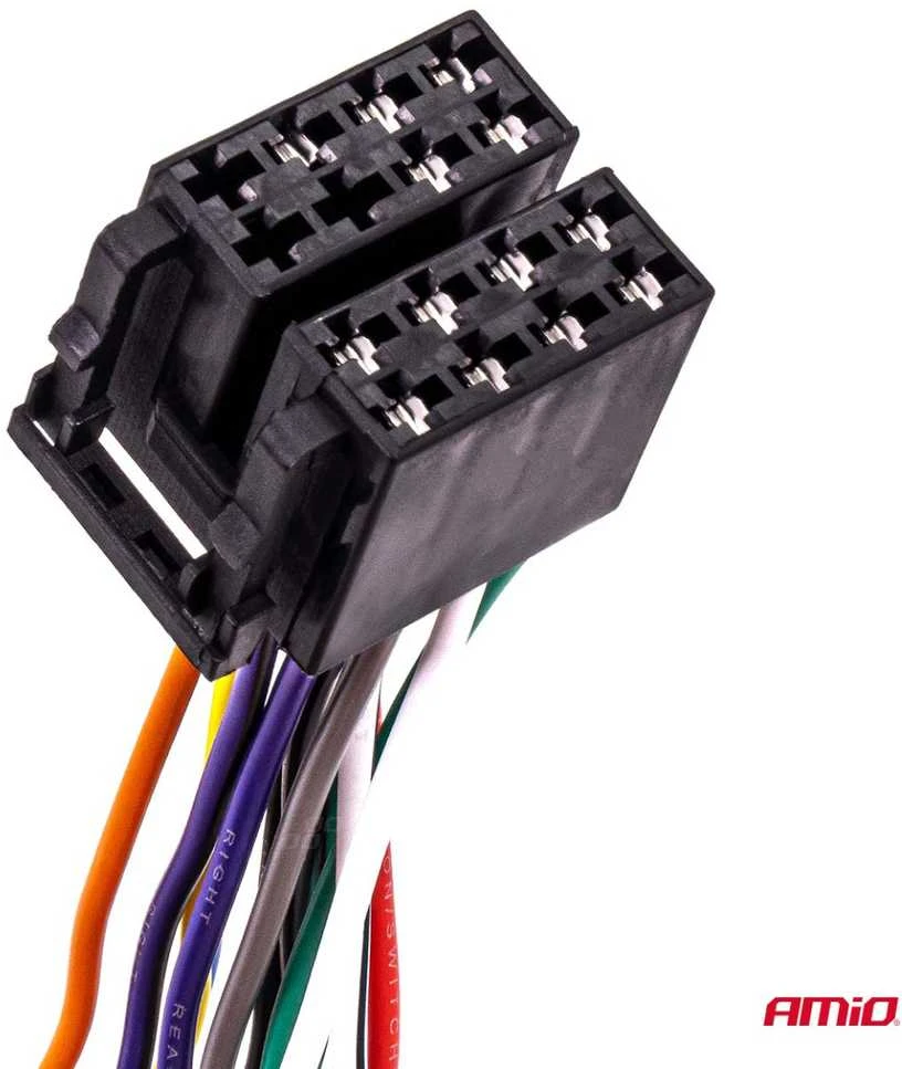 Integruota ISO CCA 13 PIN moteriška jungtis, 5A, 12V, AMIO-04441