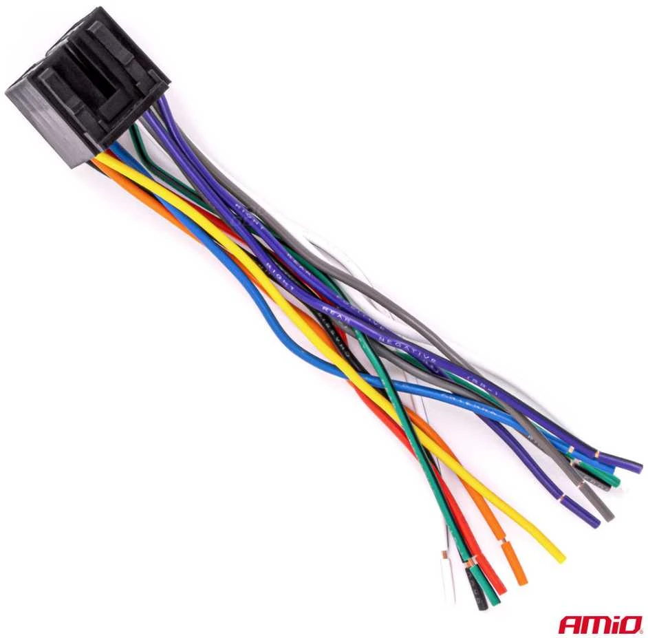 Integruota ISO CCA 13 PIN moteriška jungtis, 5A, 12V, AMIO-04441