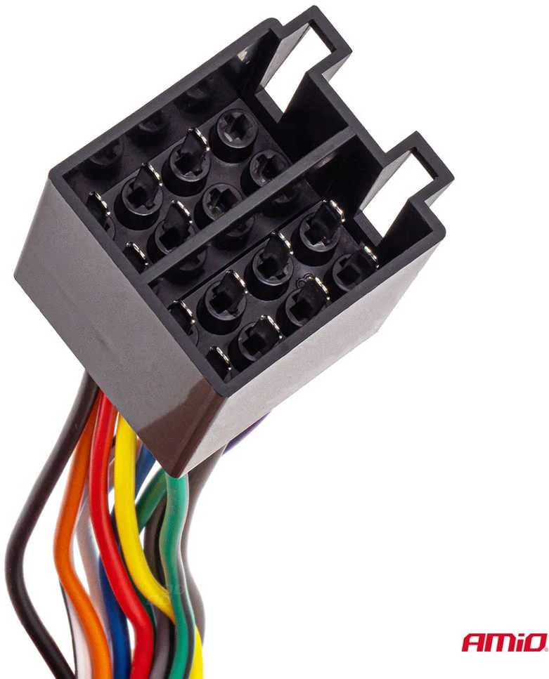 Integruota ISO CCA 13 PIN vyriška jungtis, 5A, 12V, AMIO-04445