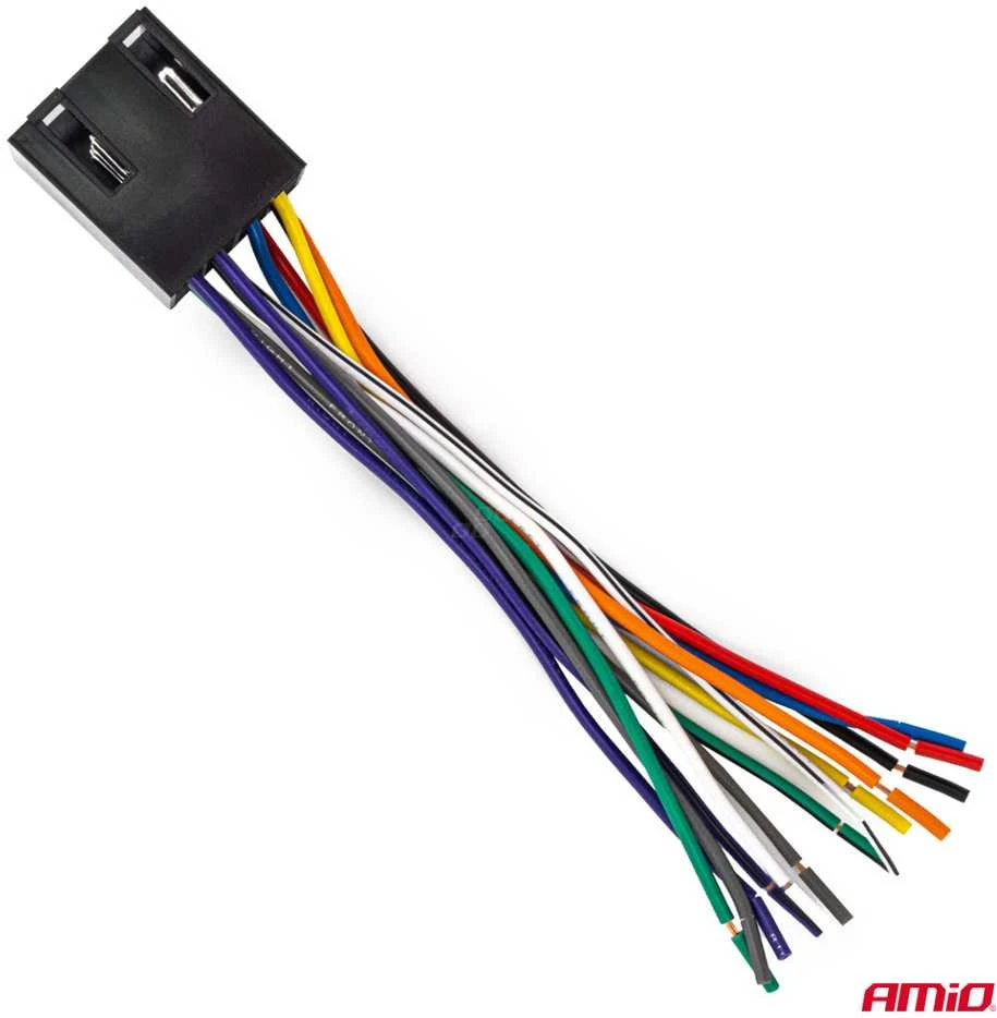 Integruota ISO CCA 13 PIN vyriška jungtis, 5A, 12V, AMIO-04445