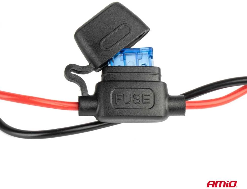 Išplėtimo lizdas su voltmetru, USB ir USB-C 12–24 V, AMIO-03782