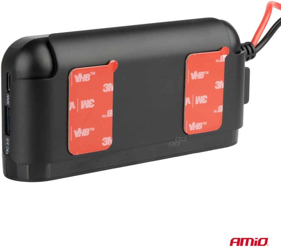 Išplėtimo lizdas su voltmetru, USB ir USB-C 12–24 V, AMIO-03782