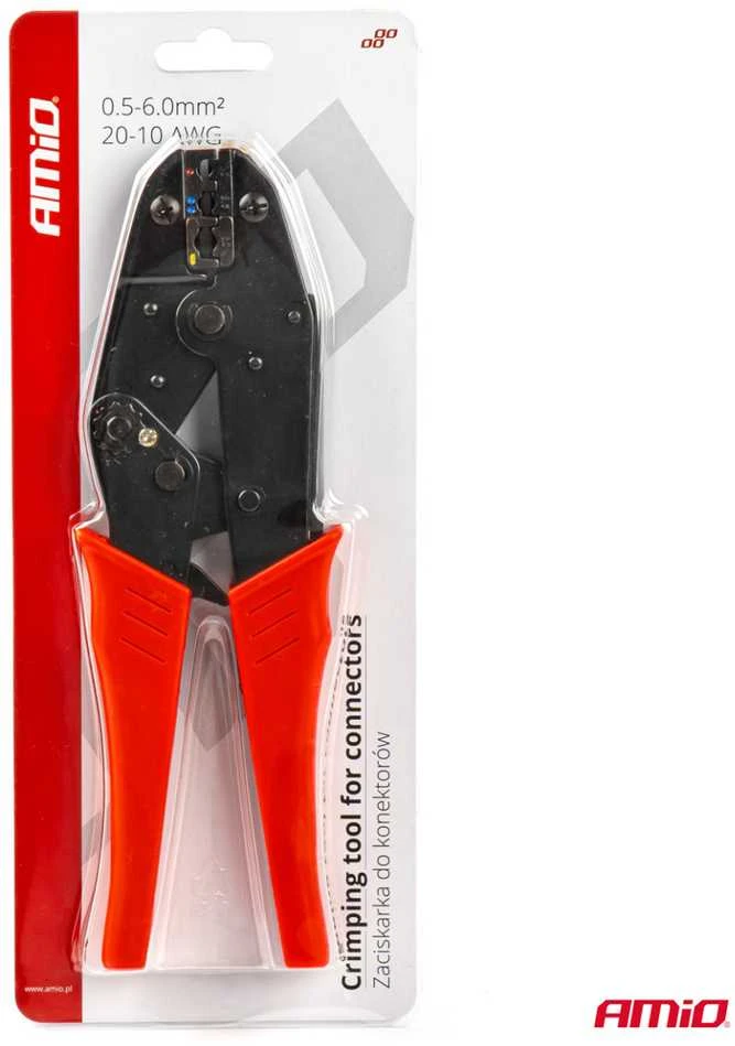 Jungčių gnybtų įrankis 0,5–6,0 mm², AMIO-03097