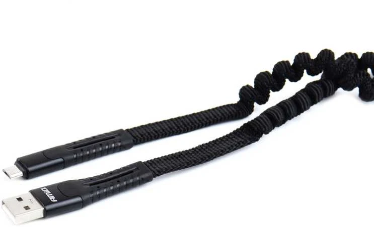 Amio Tvirtas 1,2 m USB / micro USB kabelis su nailoniniu apvalkalu