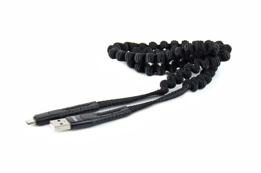 Amio Tvirtas 1,2 m USB / micro USB kabelis su nailoniniu apvalkalu