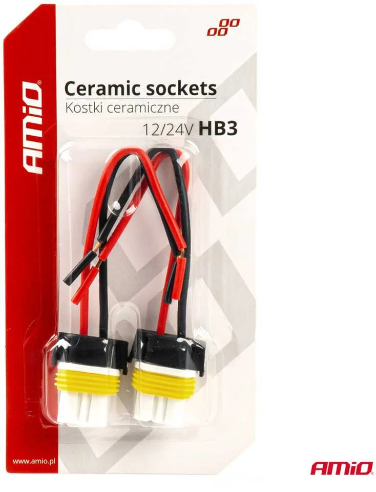 Keramikiniai lizdai HB3 9005, 2 vnt., AMIO-03058