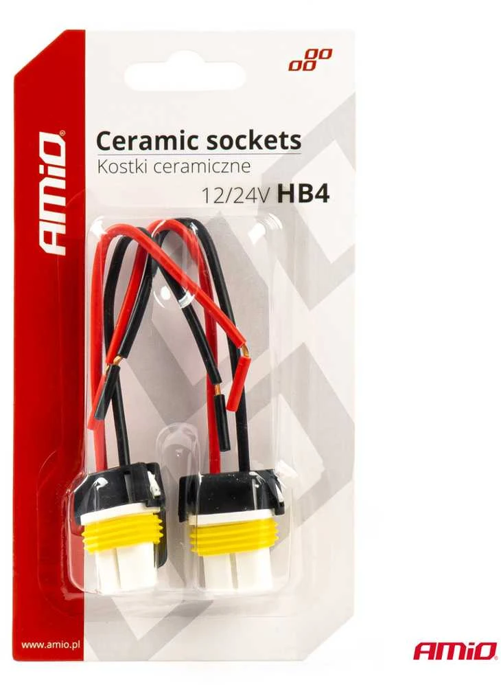 Keramikiniai lizdai HB4 9006, 2 vnt., AMIO-03059