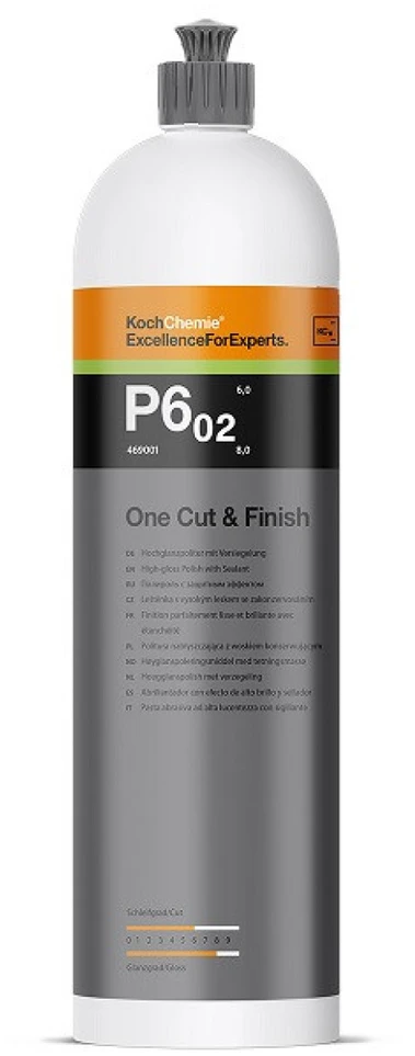 KOCH CHEMIE One Cut & Finish P6.02, itin blizgi poliravimo pasta, 250 ml