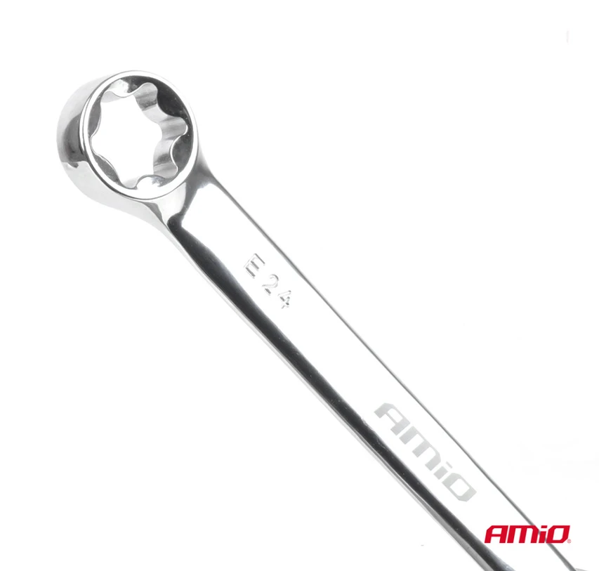 Kombinuotų raktų rinkinys, CrV, 47 vnt., AMIO-04982