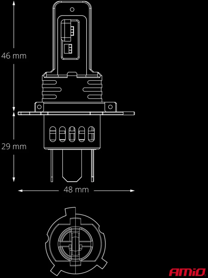 LED automobilinės lemputės H4/H19 F26 PRO LumiTec LIMITED +130% DUO FULL CANBUS 12V/24V AMIO-04871