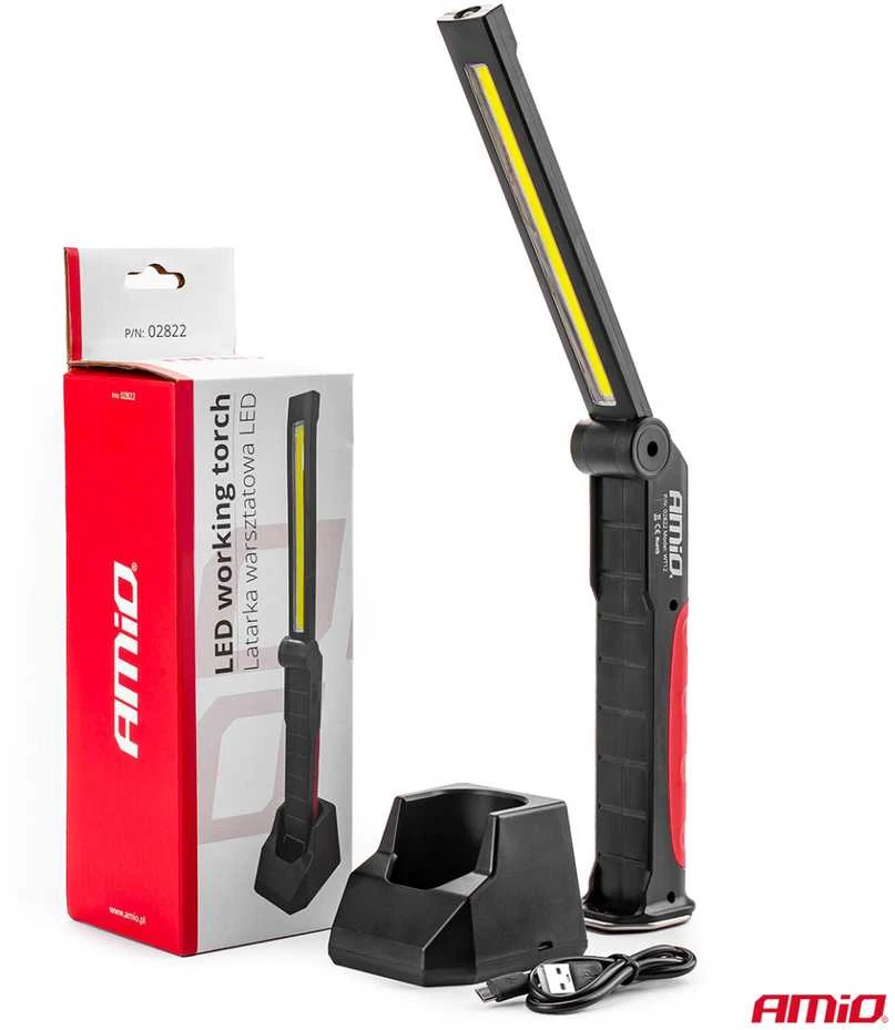 LED darbo žibintas su įkrovimo stotele WT12 AMIO-02822