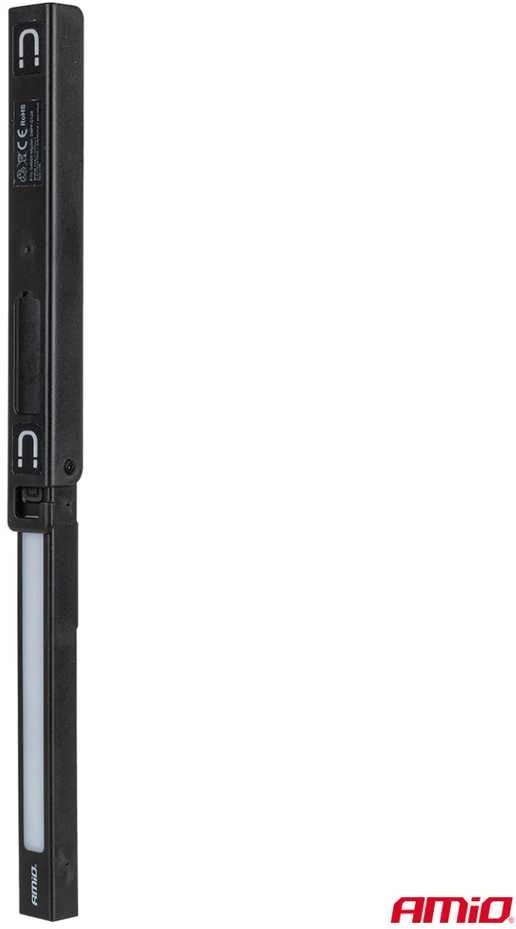 LED inspekcinių žibintų rinkinys, 10 vnt., akumuliatoriniai XTE + SMD, 600 mAh, AMIO-04670