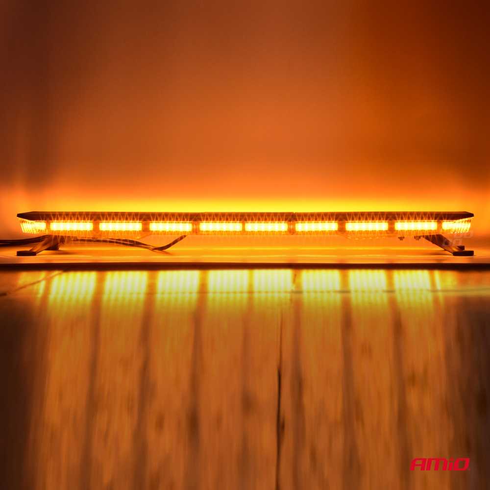 LED įspėjamasis žibintas 108 LED 762mm AMIO-03342