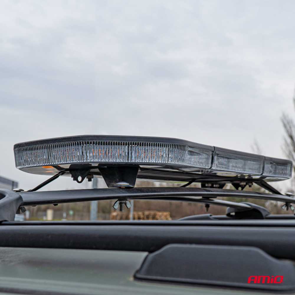 LED įspėjamasis žibintas 108 LED 762mm AMIO-03342